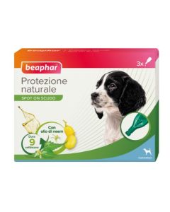 Beaphar Protezione Naturale Spot On Scudo Con Olio di Neem Per Cuccioli 3 Pipette