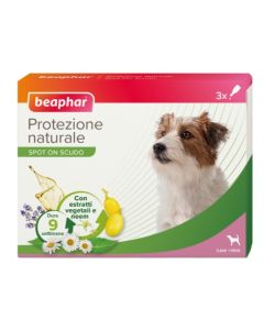 Beaphar Spot On Scudo Con Estratti Vegetali e Neem Per Cani Fino a 15kg 3 Pipette