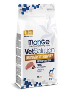 Monge Vet Solution Cane Adult Urinary Struvite Crocchette 2kg
